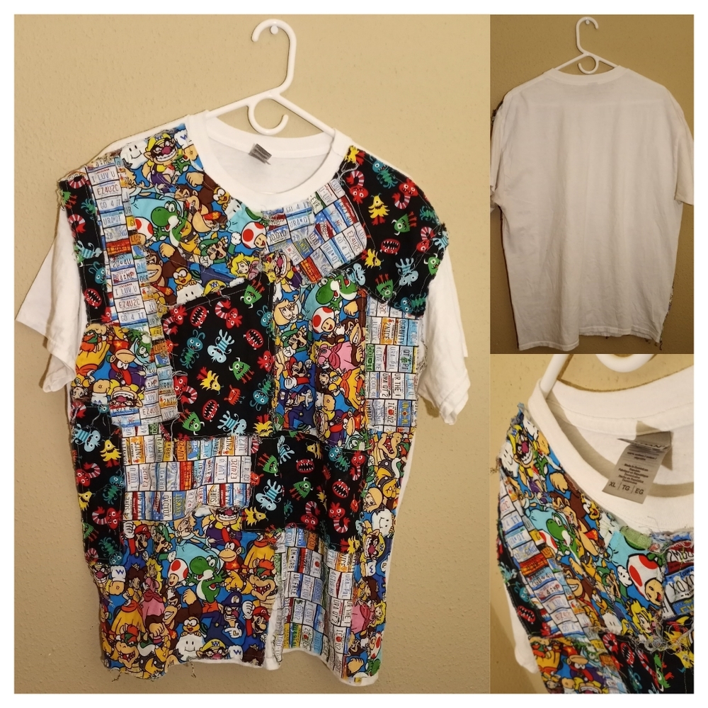 Super Mario's Bros Knit Multi Character Shirt XL